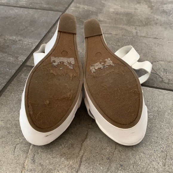 Breckelle’s platform wedged heels white US size 8 - Picture 5 of 6